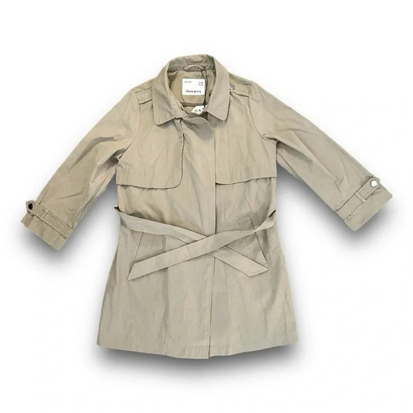 Zara | Girls’ Belted Trench Coat (6) 🧥 - Picture 1 of 6